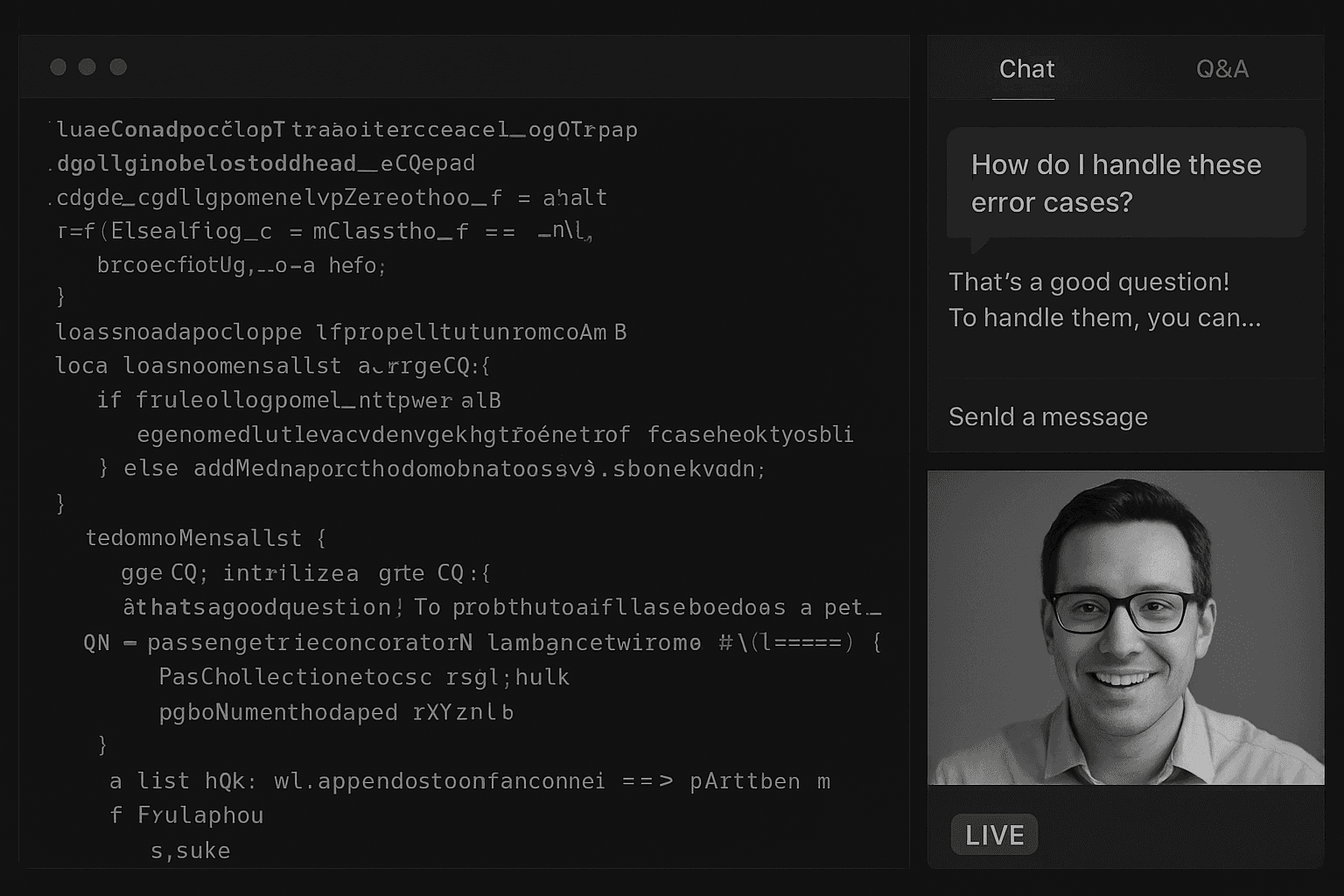 Interact and ask questions